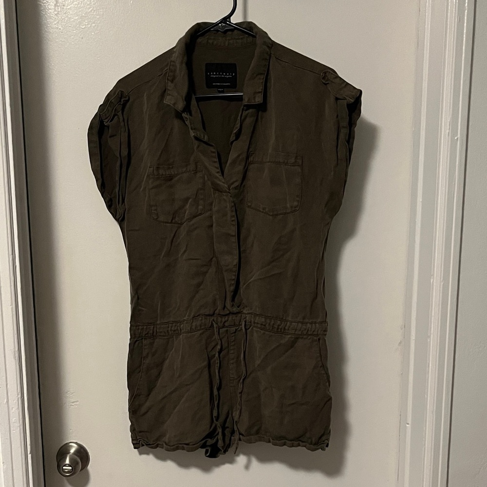 EUC Sanctuary dark olive green adventurous romper, small